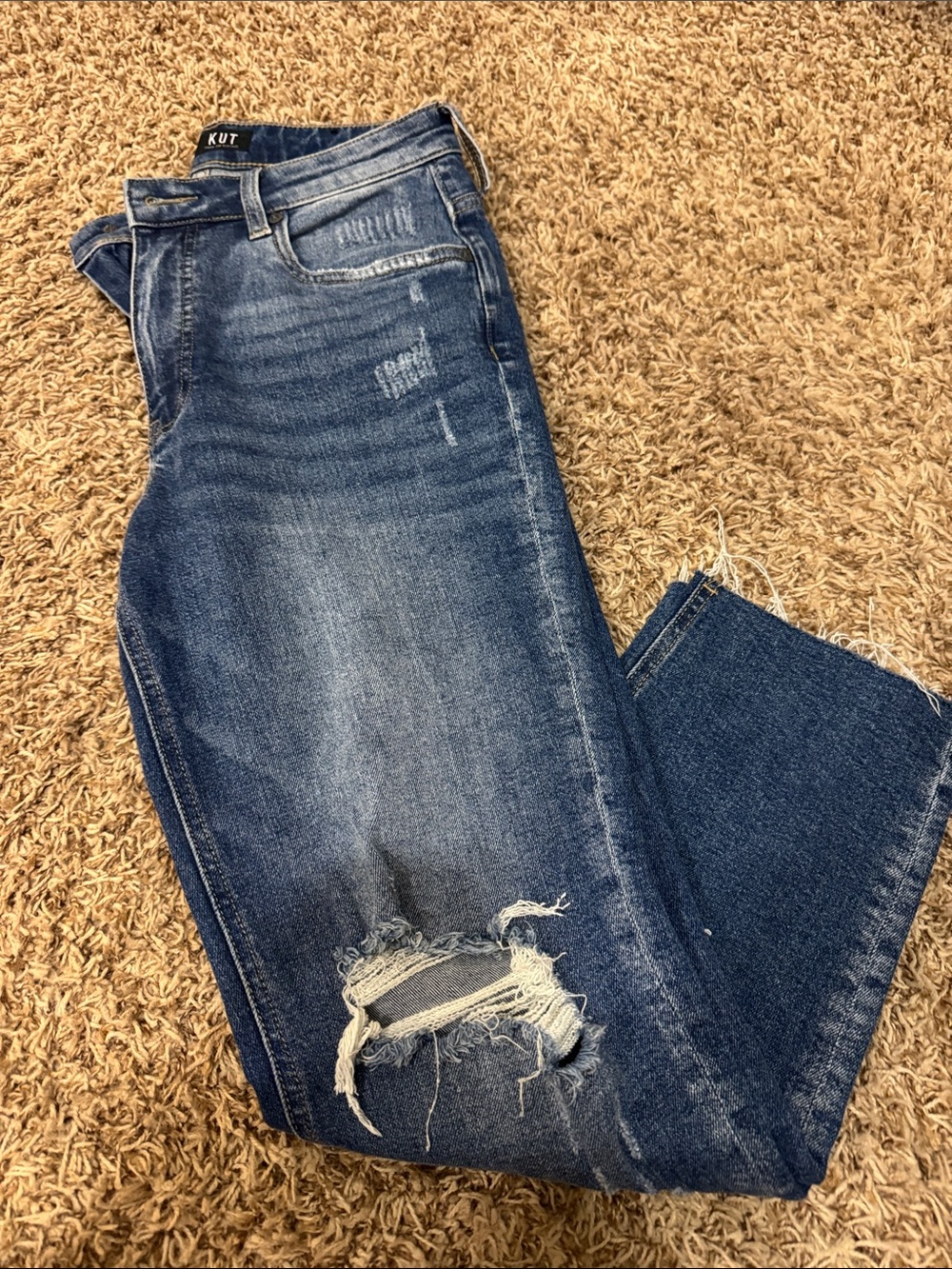 KUT From The Kloth Rachael women’s Distressed Blue Jeans